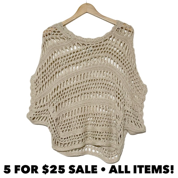 Mudd | Tops | Mudd Crochet Open Knit 